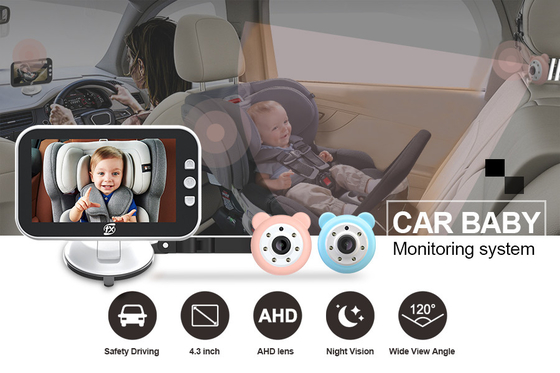 Электропитание 9В камеры зеркала автомобиля младенца монитора цвета 4,3 дюймов - 24В